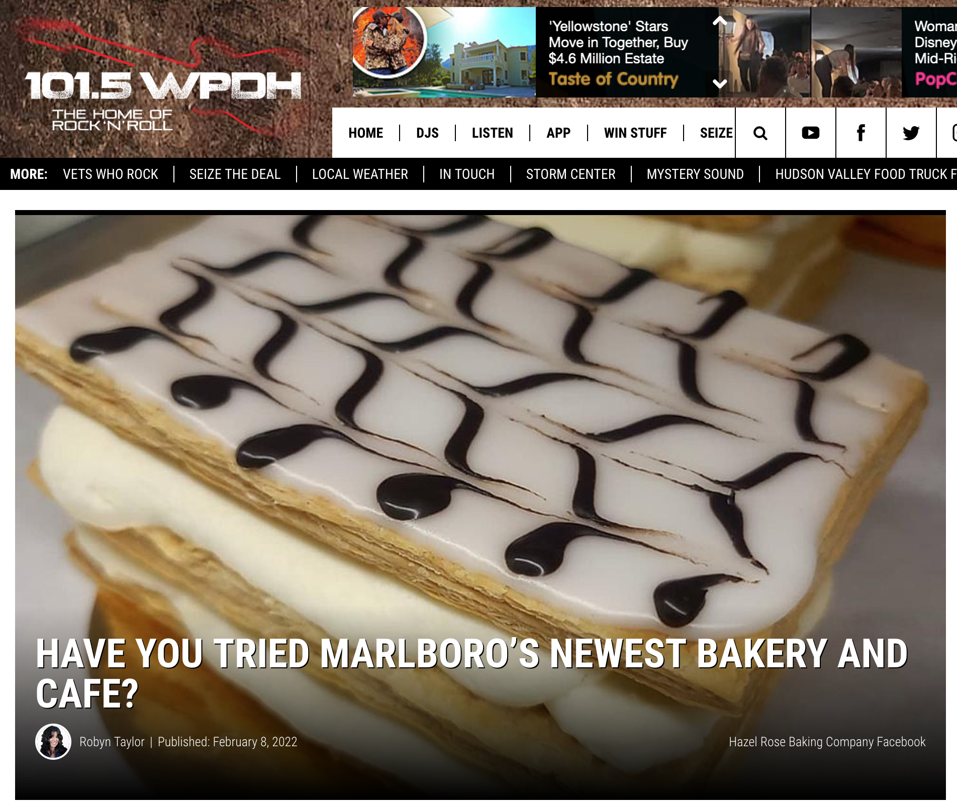 101.5 WPDH Discovers Hazel Rose Bakery!